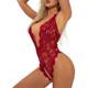Foreign trade Europe and the United States sexy underwear new large size lace temptation open crotch sexy backless free jumpsuit wholesale