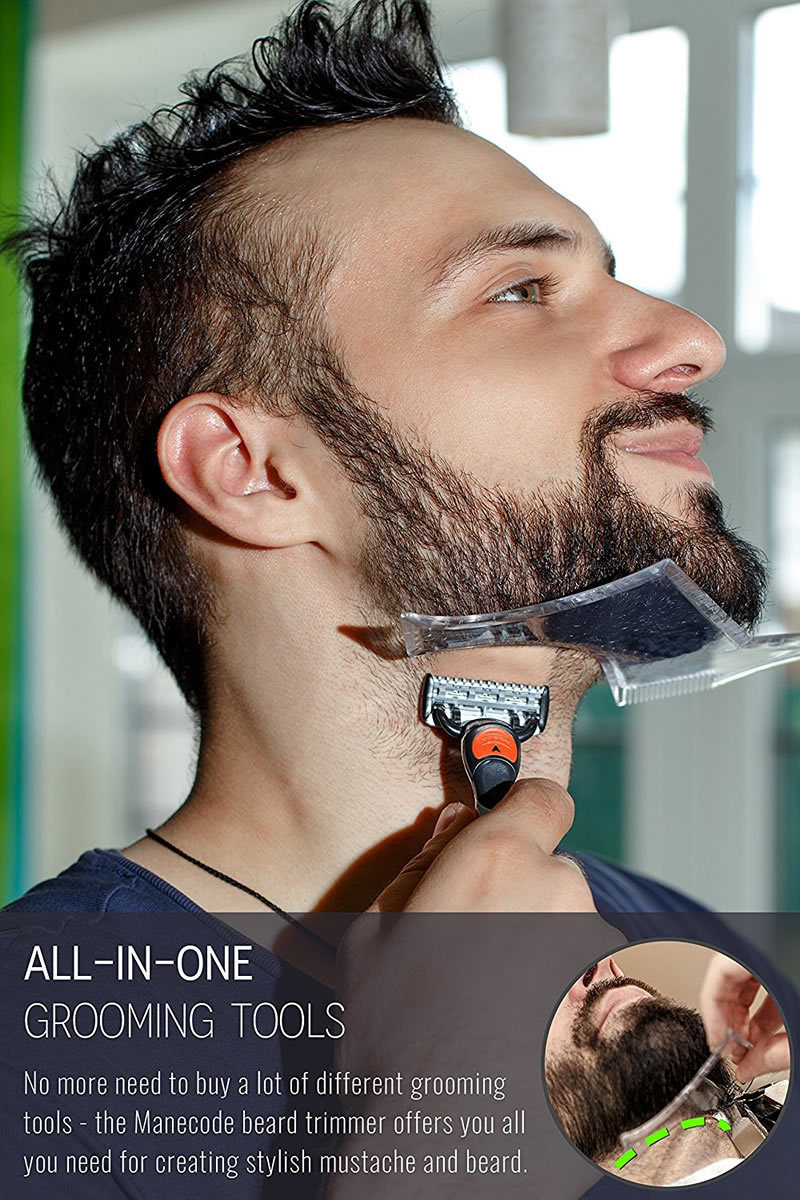 Beard Bro Beard Shaping Tool Beard styling comb number six Beard styling template Tool