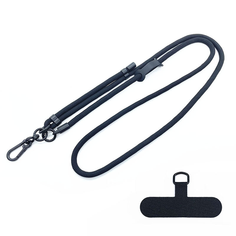 8MM adjustable mobile phone gasket lanyard mobile phone case lanyard outdoor crossbody neck rope clip removable