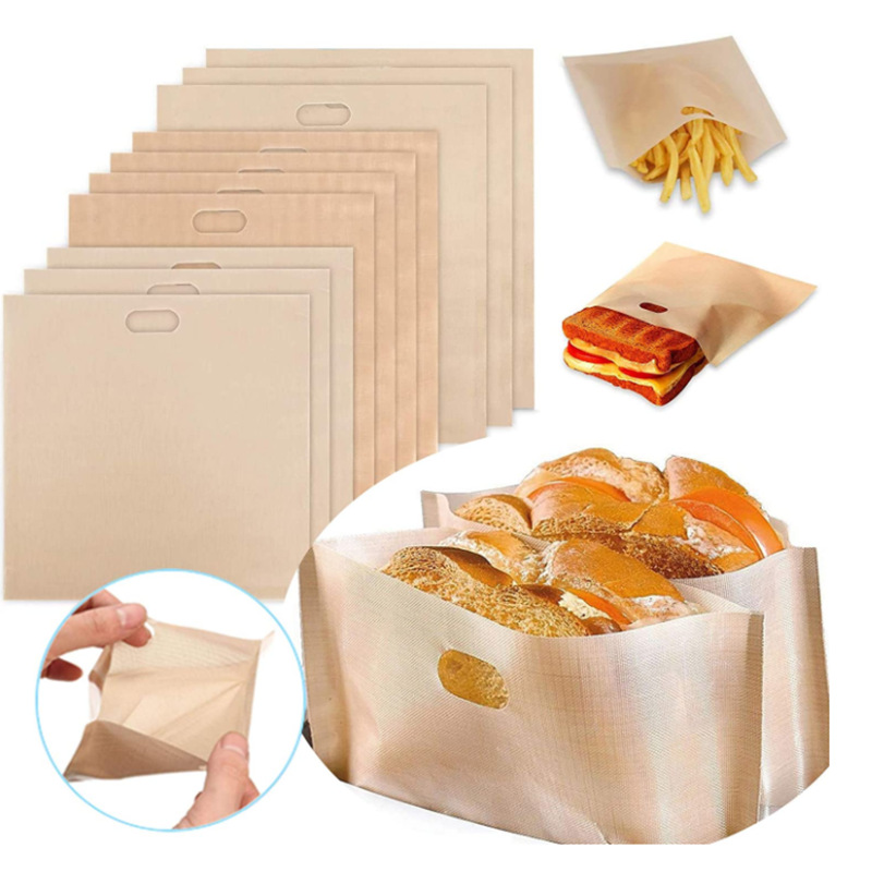 Amazon Kitchen 16*16,5 см сумка для микроволновой печи бежевая сумка для тостов тефлоновая сумка для тостов