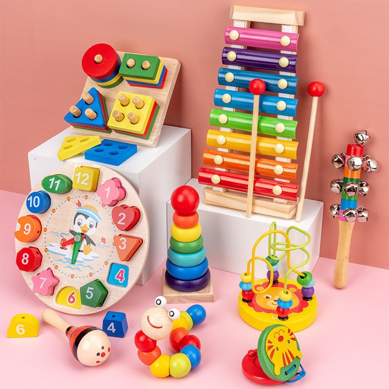 8 Pieces Piece Piano Around Bead Worm Clock Tower Hand Grab Plate Tangram Ringboard