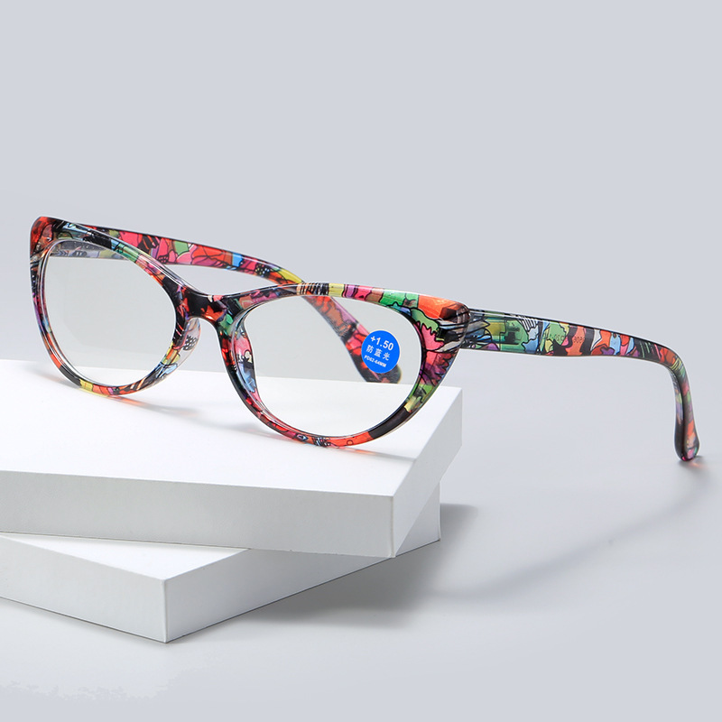 国境を越えたアマゾンプリント老眼鏡ファッション女性砕花枠老眼鏡高齢者老眼鏡8506|undefined