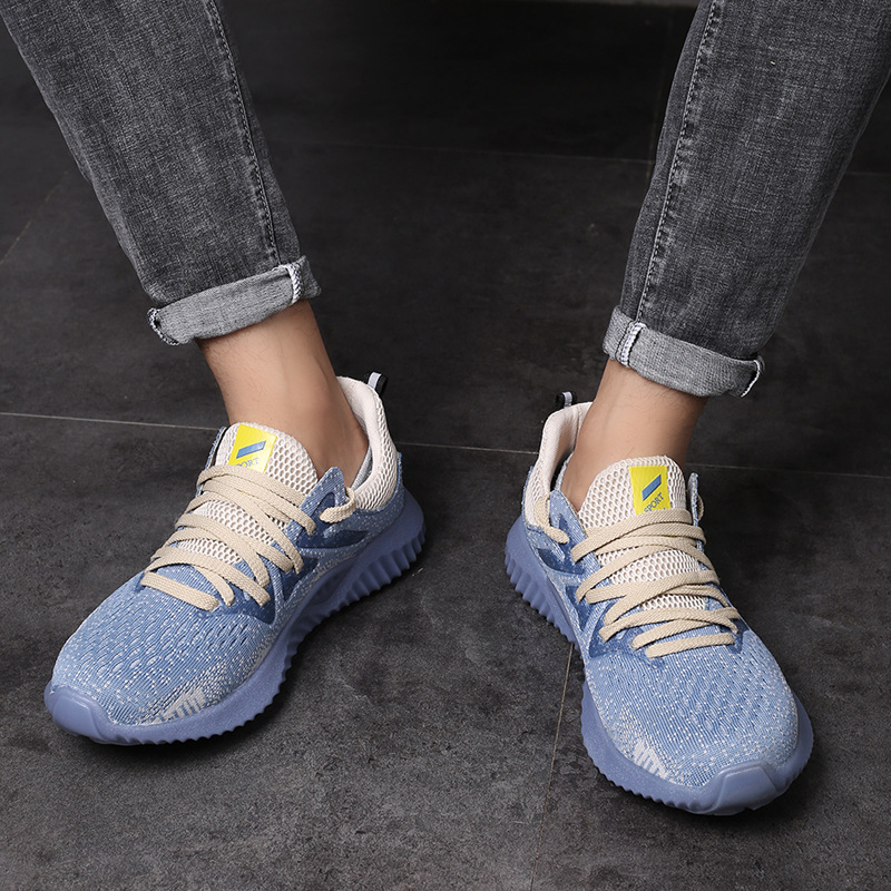 Cross-border Safety Shoes Steel Toe Anti-smashing Anti-piercing Flying Woven Comfortable Lightweight Fashion Safety Protection Work Shoes