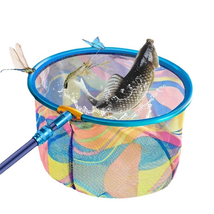 Children's fishing net retractable net catch butterfly net pocket insect net children's outdoor fishing shrimp fishing net wholesale