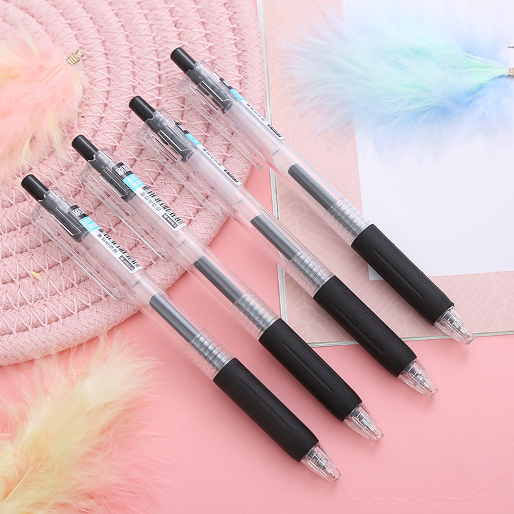 刷題筆ST筆芯學生考試黑色水筆創意文具按動中性筆辦公用品簽字筆