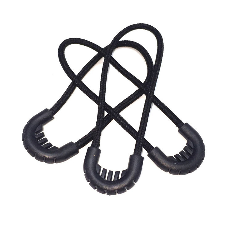 Factory Hot Sale Outdoor Bag Zipper Accessories U-shaped Head Zipper Head PU Rope Head Injection Head