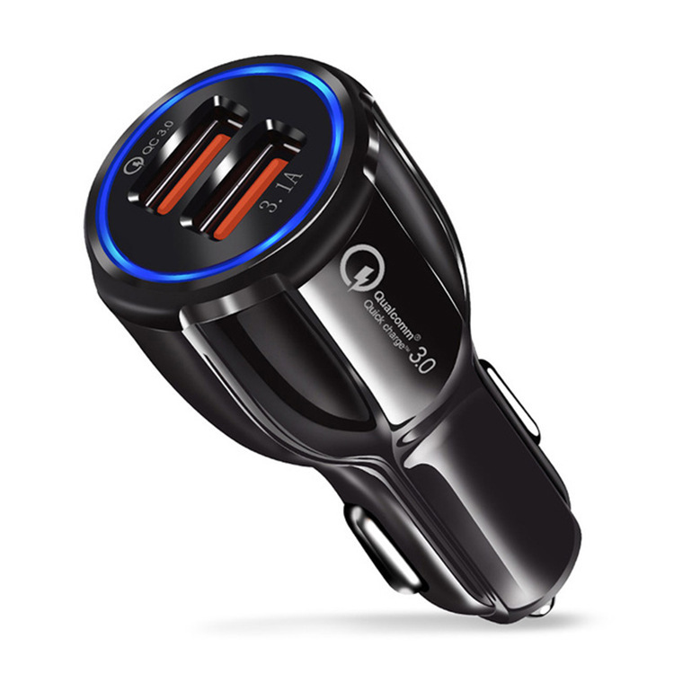 Cross-border car charger small steel gun PD + bowling + Smiley Face + carbon fiber 15W & 38W double fast charge