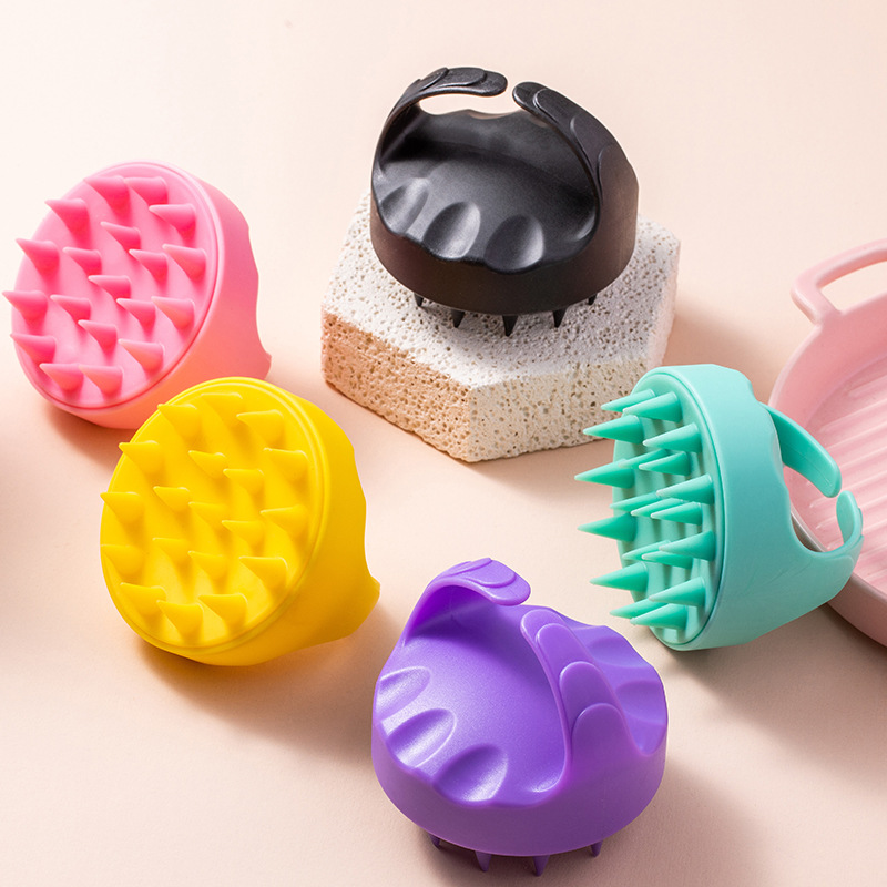 temu generation hair shampoo massage comb silicone shampoo brush scalp massage comb bath silicone brush