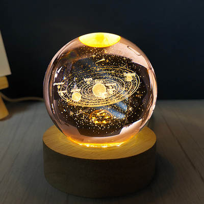 Crystal Ball Nightlight 520 Graduation Children's Birthday Gift Practical Creative for Girls Boyfriend Friends Classmates