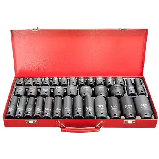 1/2 inch 35 pieces of pneumatic sleeve full set DT Long and short sleeve set pneumatic sleeve 27PCs small air gun sleeve