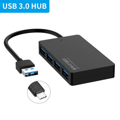 Four-Port HUB3.0 ultra-thin 4-port 3.0 splitter 2.0 hub usb computer docking station hub extender