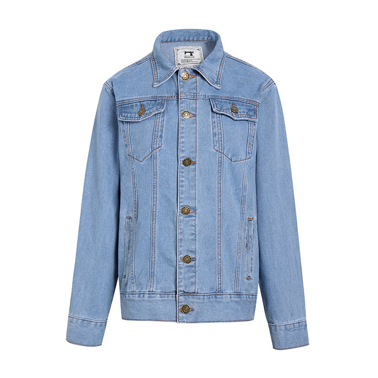 Spring denim men's jacket for leisure