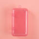 Pink double buckle big teeth plastic box