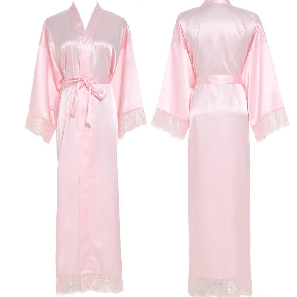 Amazon Morning Gown Women's Long Lace Nightgown Home Clothes Bridal Morning Gown Satin Silk Stretch Silk Gown