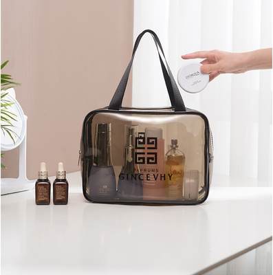 pvc transparent cosmetic bag ins style travel portable waterproof portable wash bag skin care products cosmetics storage bag