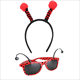 Ladybug Costume Bee Ladybug Headband Glasses Ladybug Girl Decoration Cartoon Party Props Fly Dress Up Props