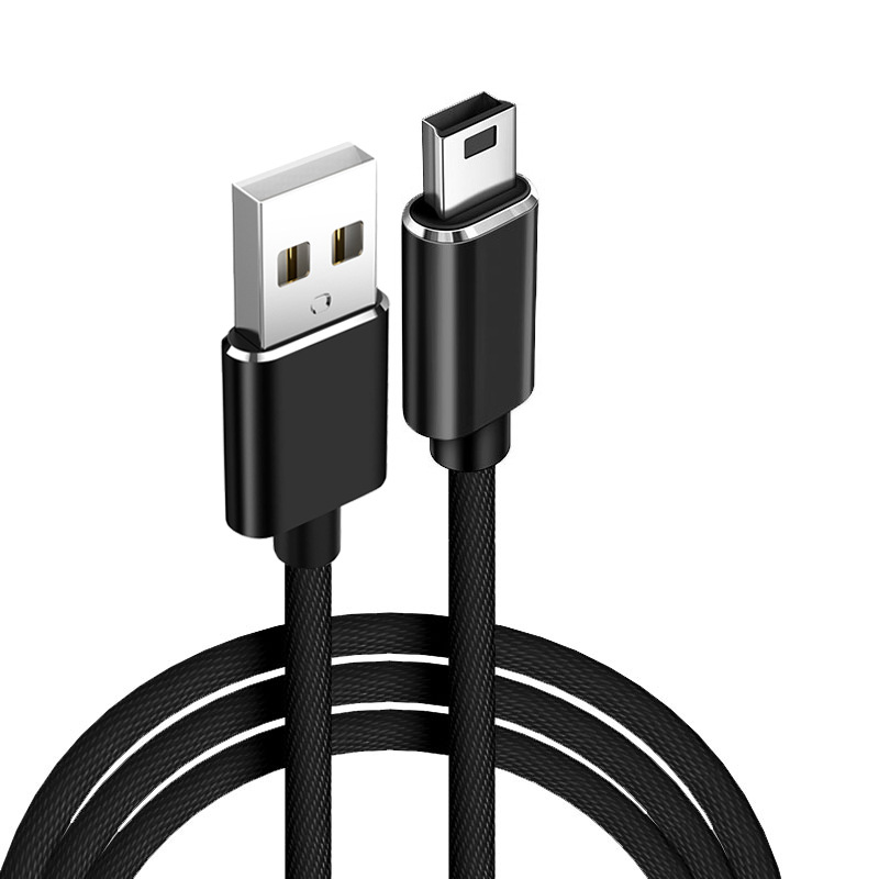 New MINI 5p cloth data line mobile hard disk data line navigator charging line 1 M/2 m/3 m