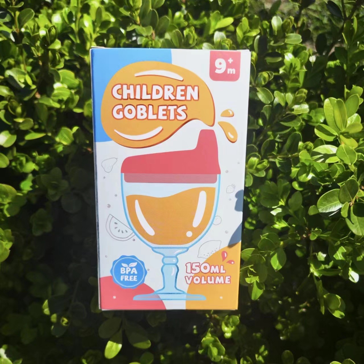 CPC Certified Japan Same Style Baby Plastic Goblet Children's Wine Cup Juice Cup Children's Milk Cup Learning Drink Cup