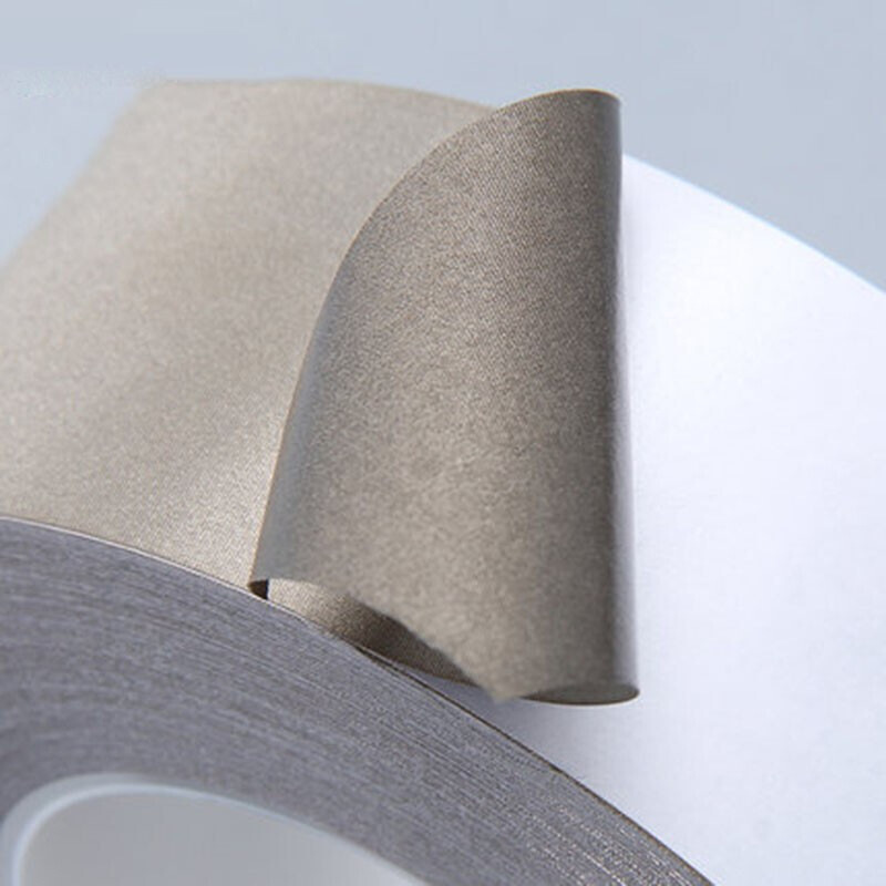 Conductive cloth tape 0.1 plain weave conductive electromagnetic cloth Computer mobile phone wire and cable conductive cloth shielding cloth tape