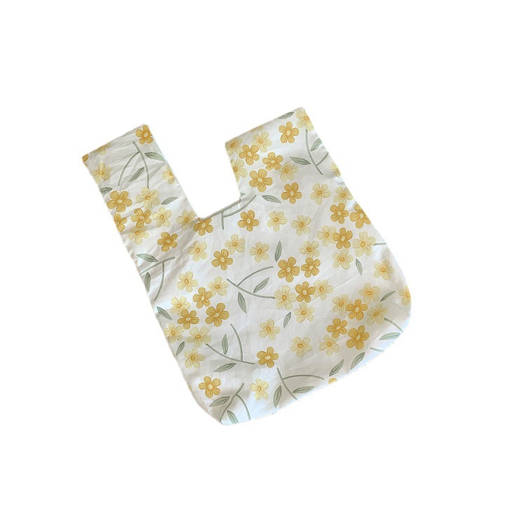 Summer Japanese style coin purse wrist bag vintage floral small fresh walking bag elegant flower ins same style