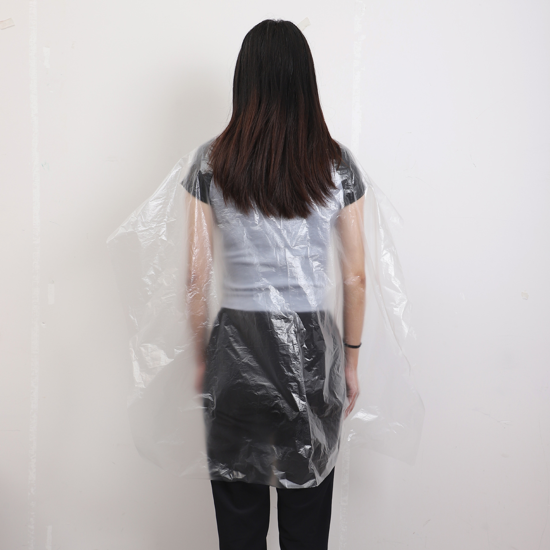 Various specifications disposable shawl elastic PE plastic water-proof hair treatment hairdressing hair dye perm tool scarf