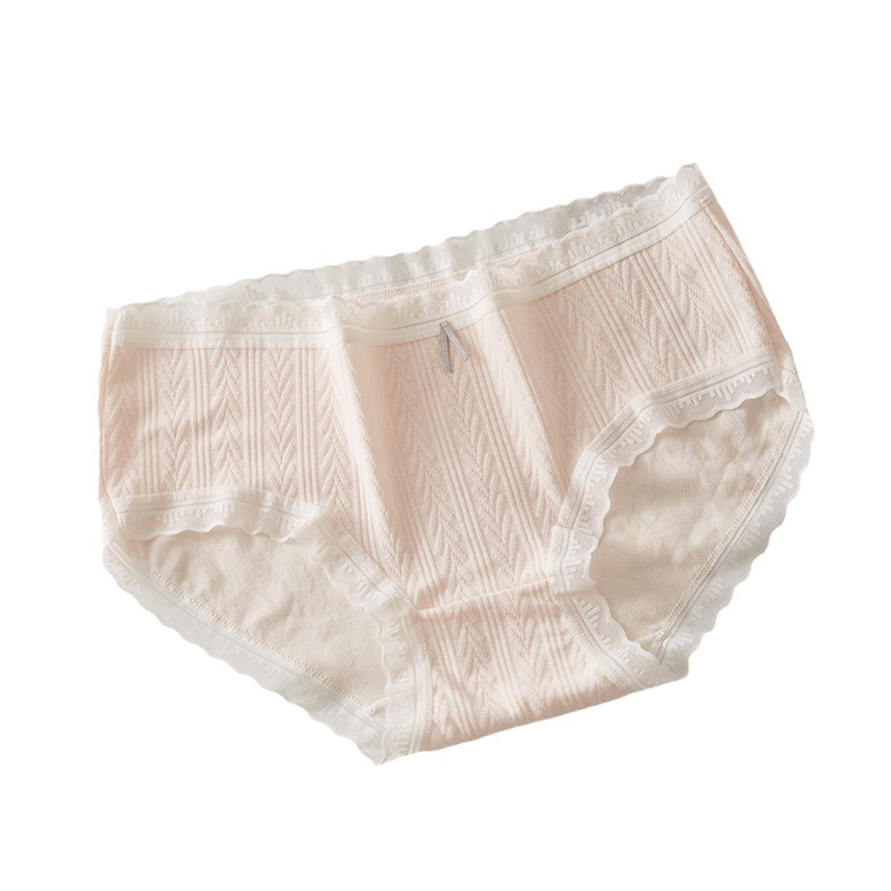 Japanese cream pants sweet girl underwear cotton skin-friendly jacquard breathable hip high elastic waist underwear women Wholesale