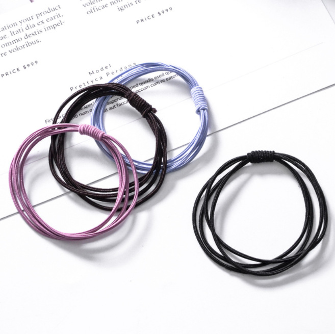 4-in -1 TikTok Net Red Hair Rope Hair Ring Small Fresh Korean Style Headwear Girly Heart Tie Hair Accessories Four-in-One Rubber Tendons