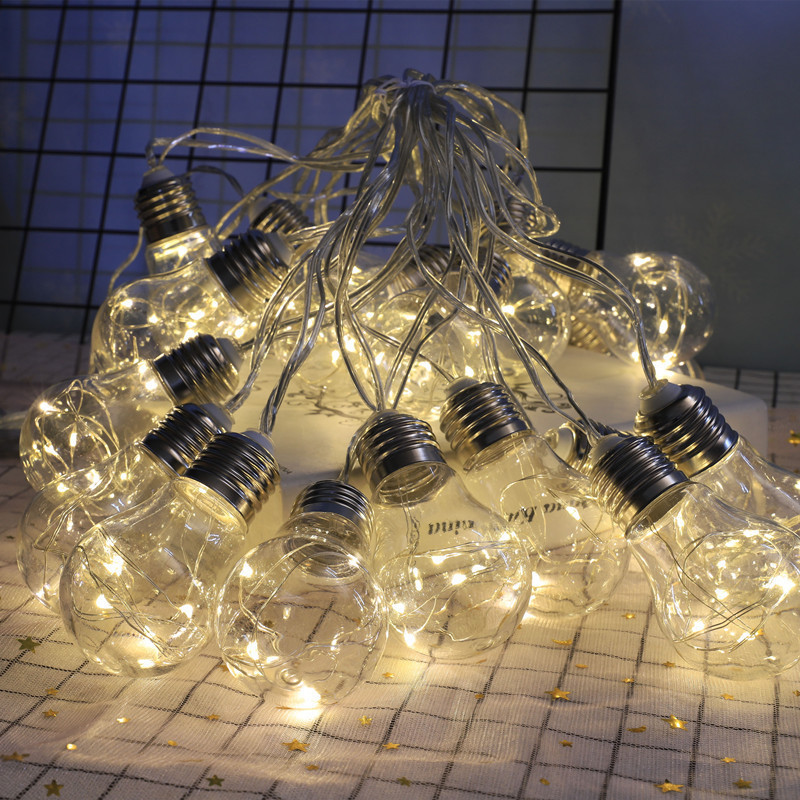 LED-copper wire light bulb light string solar light string outdoor garden garden light string Christmas decorative light string