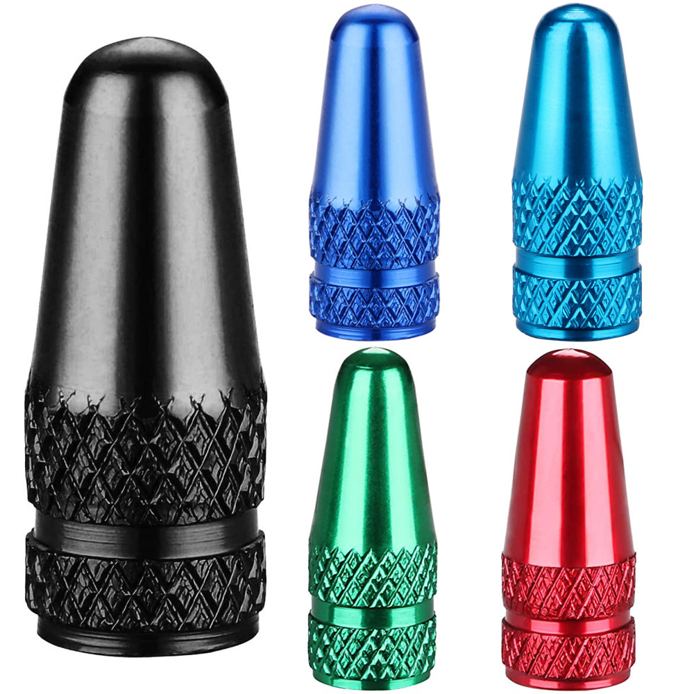 French bicycle valve cap aluminum alloy valve cover mountain bike road bike mouth dust cap color