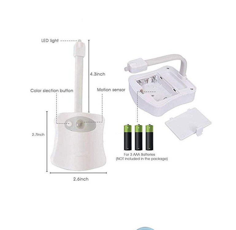 Cross-border toilet light 8-color 16-color Human body induction hanging toilet Creative LED night light color luminous lighting lamp
