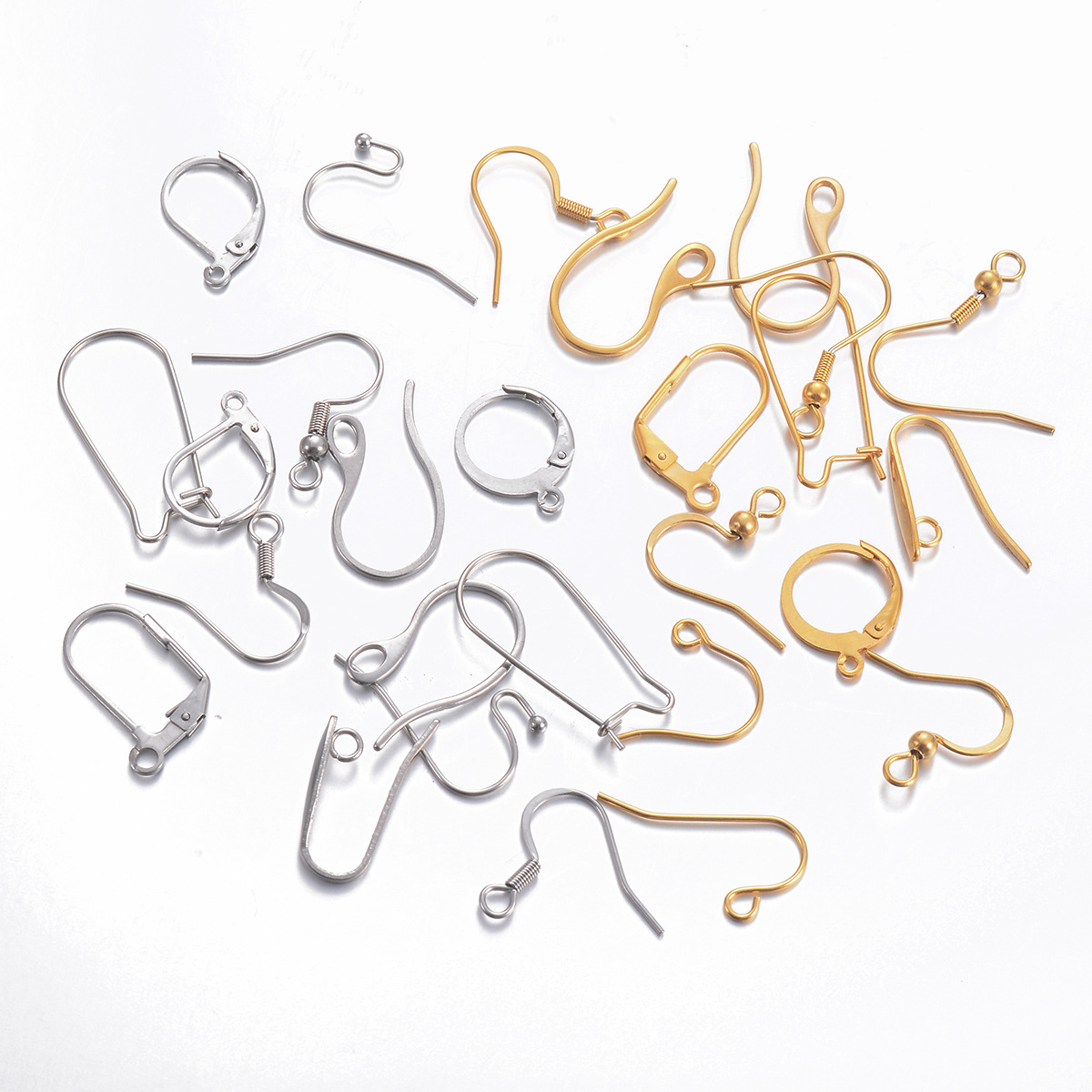 in stock Supply Stainless Steel Ear Hook Accessories Irregular Ear Wire Ear Ring DIY Earrings Earrings Earrings Making Material
