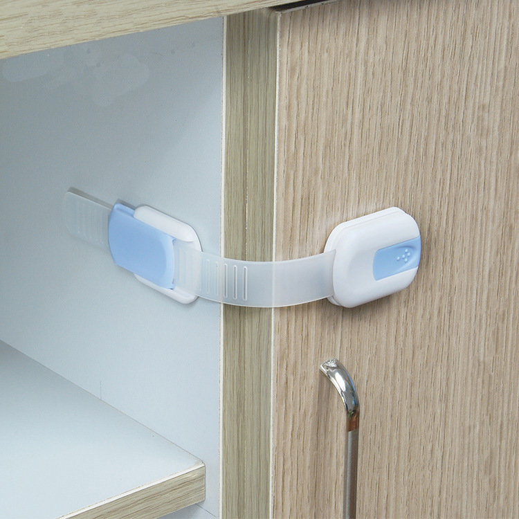 Dudu bear children's safety lock adjustable baby drawer lock baby anti-pinch hand cabinet refrigerator toilet lock