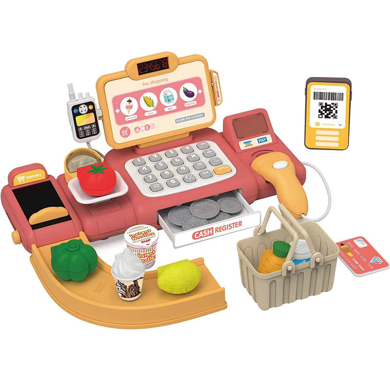 Intelligent recognition cash register language broadcast children play house simulation cash register toy