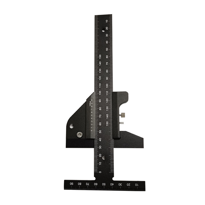 Woodworking scribe ruler T-shaped ruler woodworking scribe multi-function measuring ruler caliper
