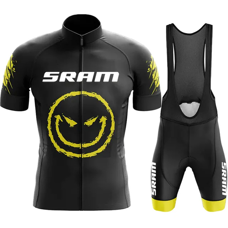 2023 Cross-border Cycling Suit SRAN Tour de France Short-sleeved Suit Sweat-wicking and moisture-absorbing event cycling suit