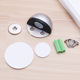 Brushed steel double hole with magnetic (with rubber screw)