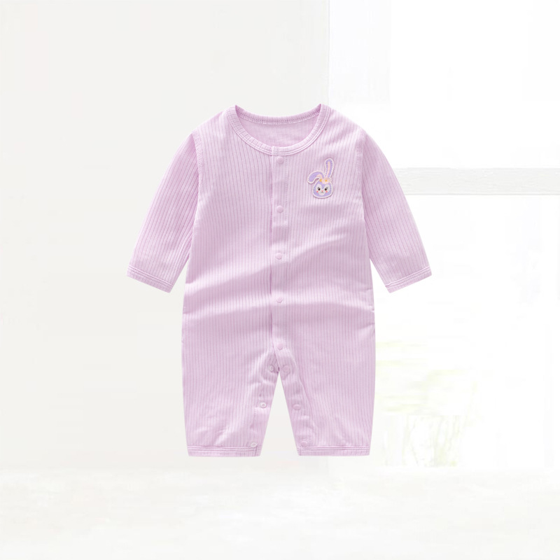 In stock wholesale baby jumpsuit men and women baby modal pajamas thin split long sleeve romper summer wear