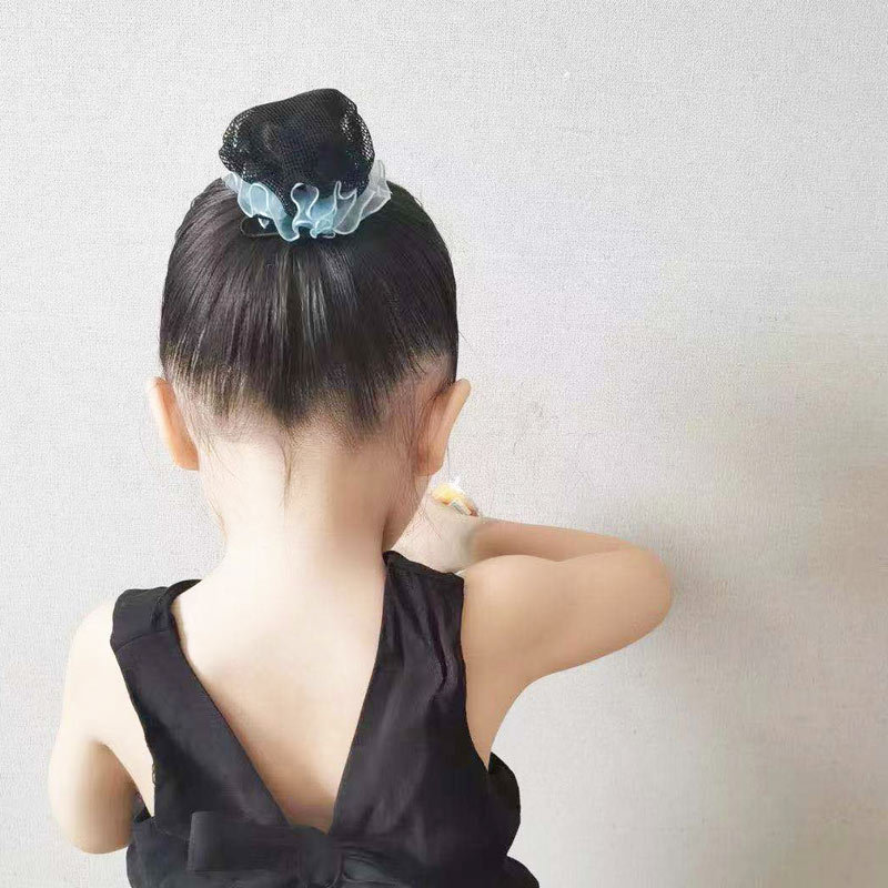 バレエのラテンダンスの髪のネットの女性のダンスの試験級の髪の毛のネットの袋の頭の花の子供の団子の頭は神器の頭を巻いて飾ります。|undefined