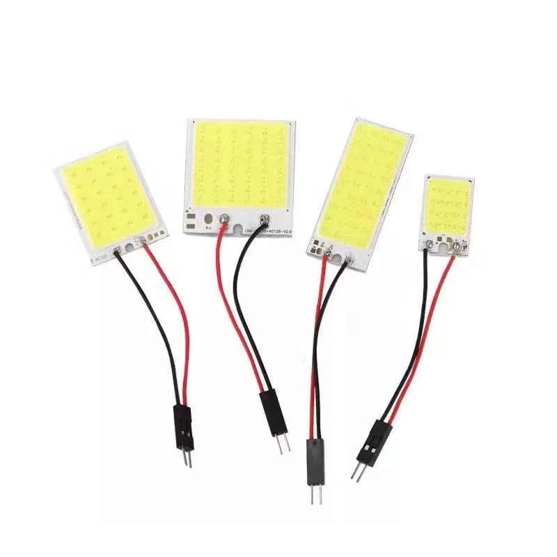 Car reading light led room light board light COB 18 24 36 48 light roof light double pointed ba9s