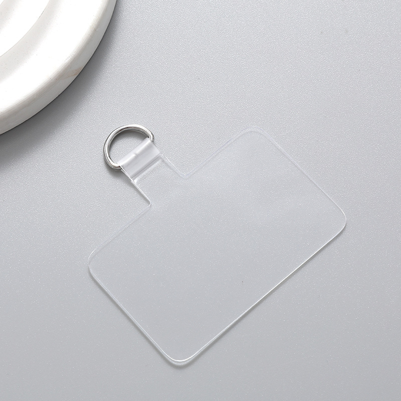 Hot sale TPU transparent clip mobile phone lanyard patch anti-lost integrated gasket D Buckle mobile phone chain pendant Back sticker