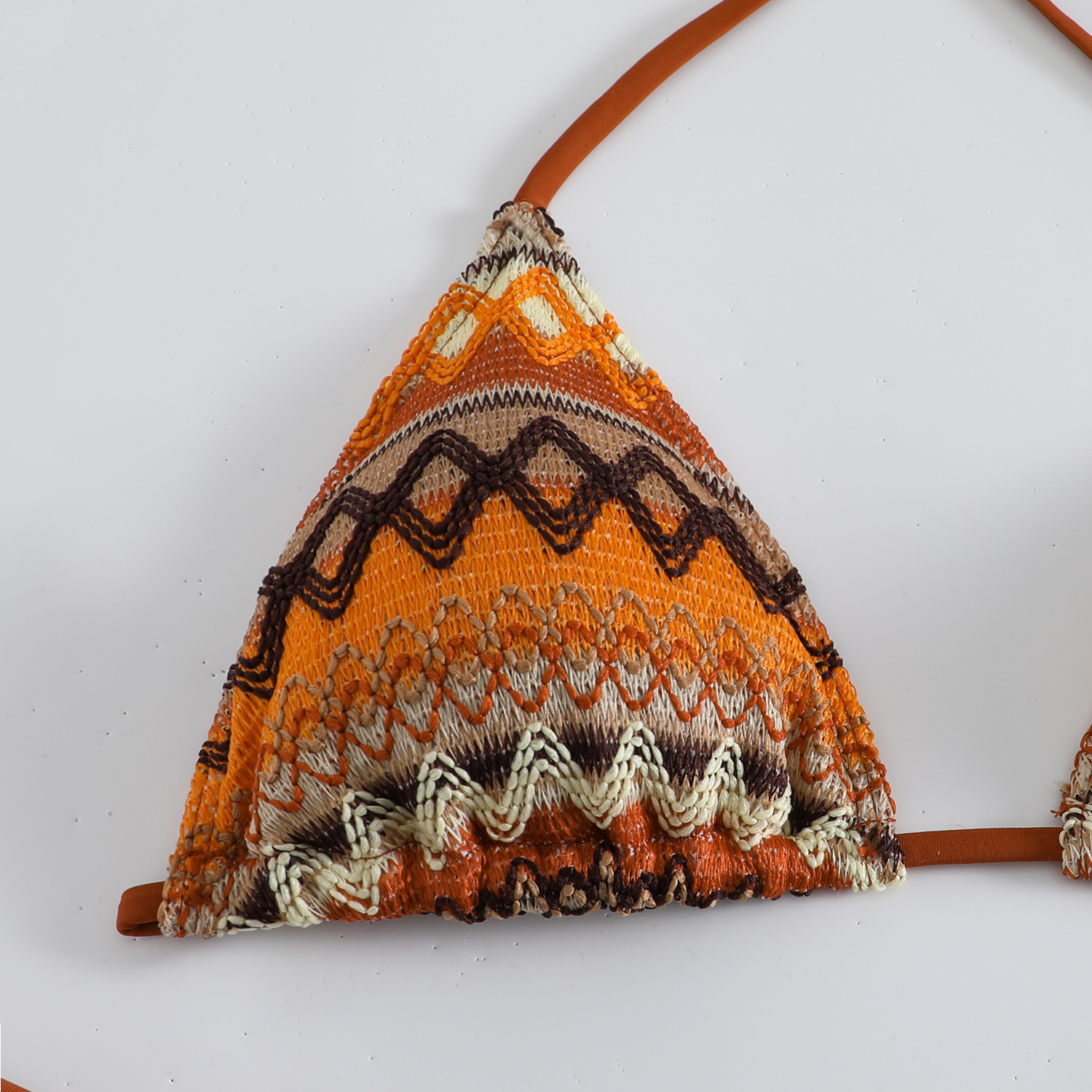 2024 New Knitted Sexy Bikini Summer Beach Bikini Swimwear Female European and American Export Cross-border