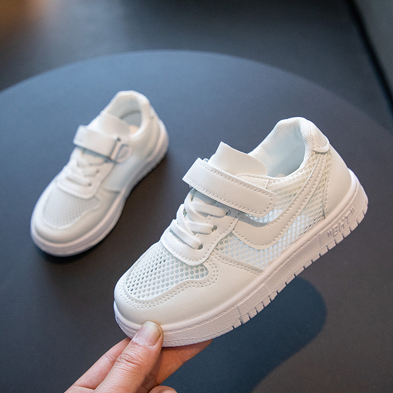 Air Force No. 1 children's board shoes 2024 Summer new girls' breathable sports boys' performance campus white shoes fashion