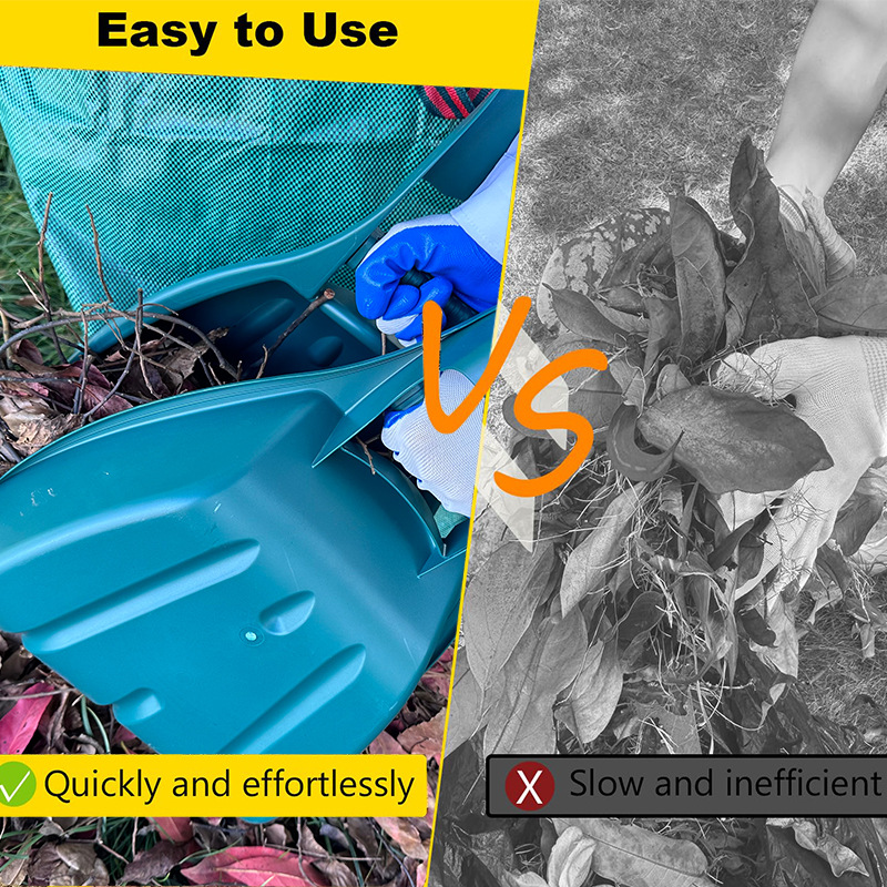 in stock outdoor garden rake plastic leaf clip portable cleaning leaves cleaning thickening wear-resistant leaf
