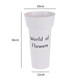 Round flower bucket medium [white] 1; see sku description