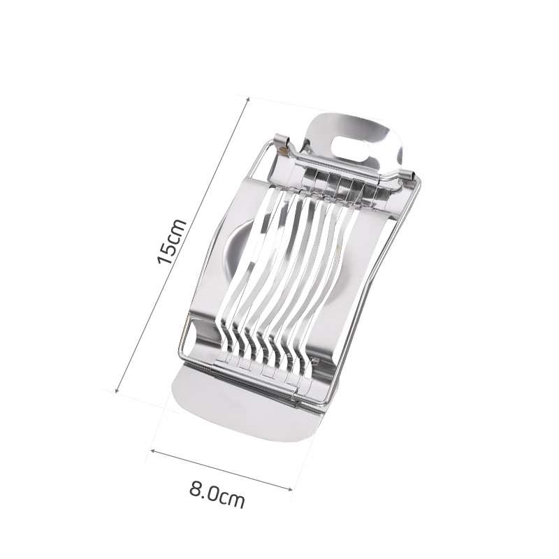 Japanese-style egg cutter multifunctional fancy split stainless steel slitter double-head two-in-one egg slice splitter