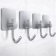 Long Nose Hook-Silver 4 Pack