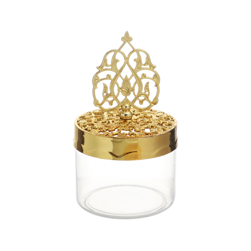 New plastic candy box plated gold transparent packaging decorative box Baby Full Moon candy box gift wholesale
