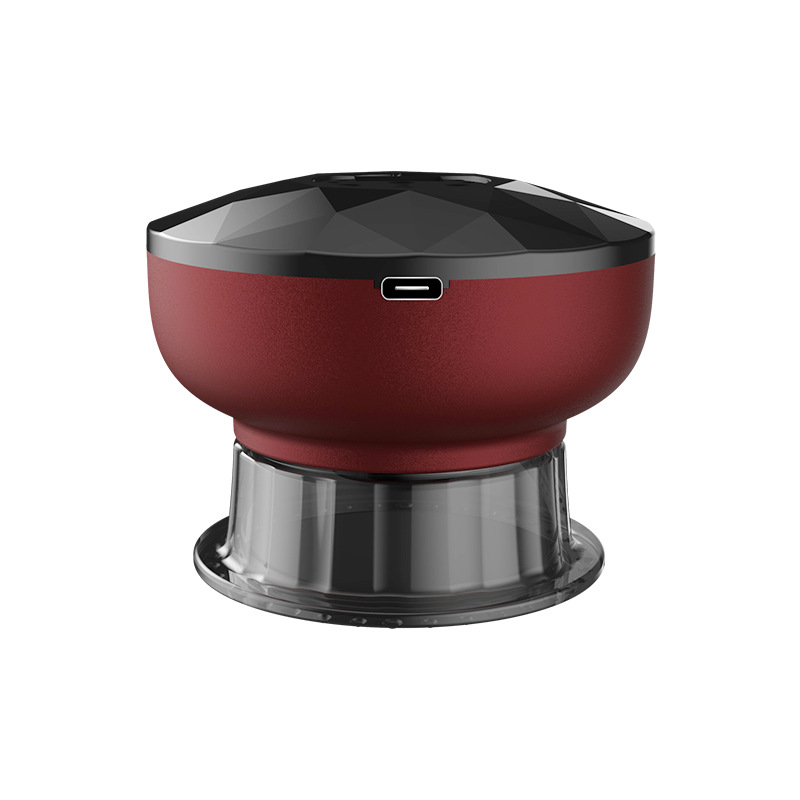 Household Rechargeable Intelligent Electric Scraping Instrument Suction Scraping Cans Hot Compress Cupping Massage Meridian Brush Trader for Vacuum Use