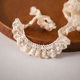 Stretch apricot lace garment accessories decorative handmade DIY neckline sleeve skirt material width 2.5CM