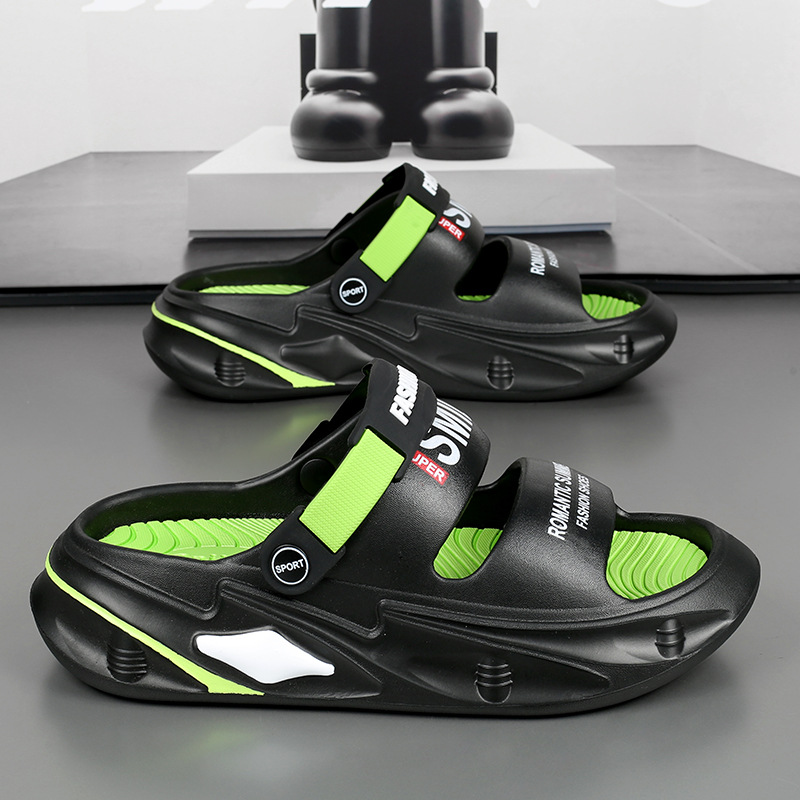 Couple's thick-soled two-wear sandals and slippers for men and women outer wear fashion new soft-soled slippers beach sandals in stock